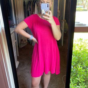pink casual dress